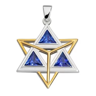 Collection inner Light - Licht-Energie Anhänger – Merkaba blau