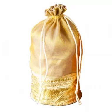 Organza Täschchen gold 20 cm