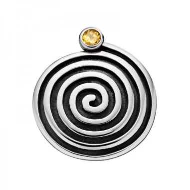 Collection inner Light - Symbolschmuck Anhänger – Spirale Citrin