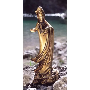 Kuan Yin 22cm Messing