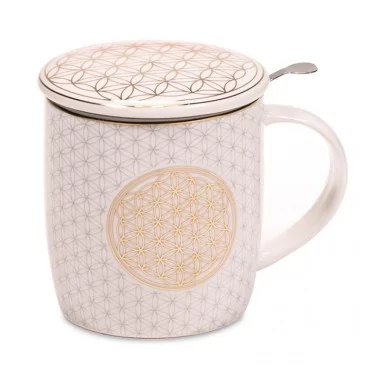 Teetasse Blume des Lebens Set