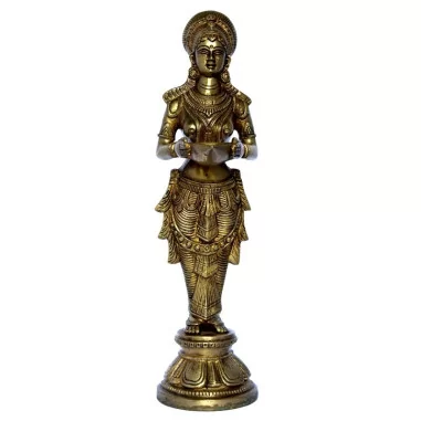 Lakshmi Statue 36cm Messing