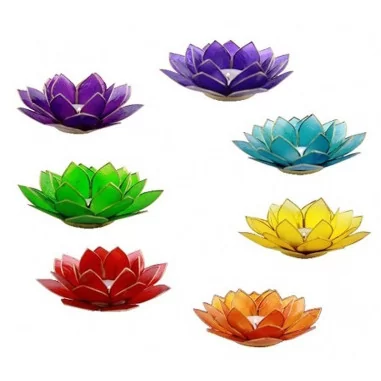 Teelichthalter Chakra Lotus - Set