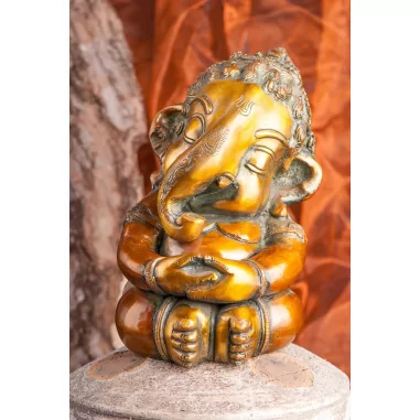 Baby Ganesha 21cm Messing