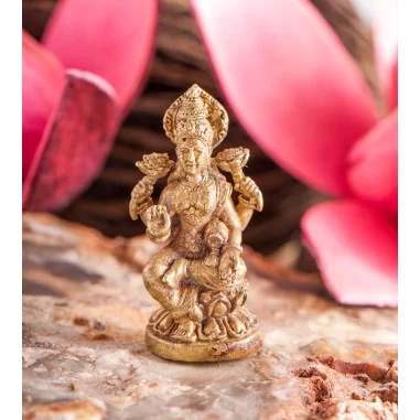 Lakshmi Miniatur Messing 3cm