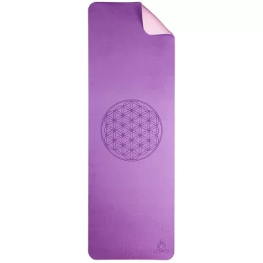 Yoga Matte Blume des Lebens - lila