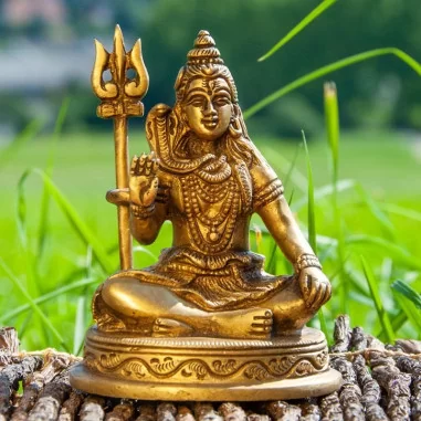 Shiva Figur Messing 10cm