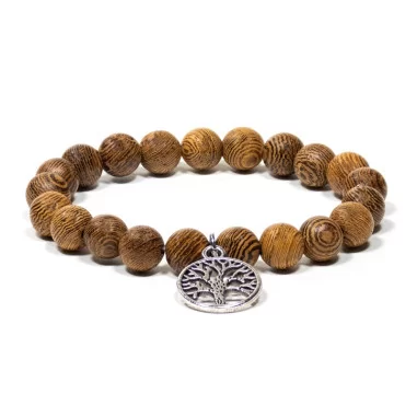 Mala Armband Wengeolz Baum des Lebens