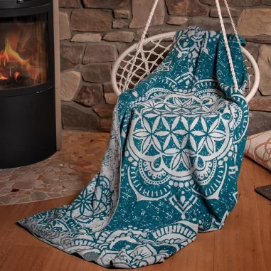 Kuscheldecke smaragd Spirit of Om