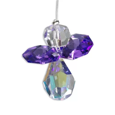 Kristall Schutzengel Alexis violet 30mm Swarovski