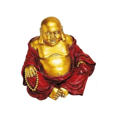 Happy Buddha goldfarben 20cm