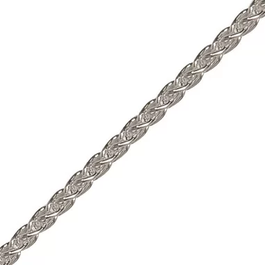 Zopfkette Silber 45cmx1,5mm