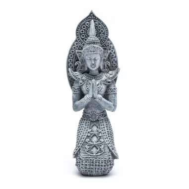 Betender Buddha Thailand grau