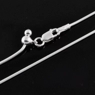 Schlangenkette 1,5mm Silber - stufenlos verstellbar