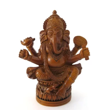 Ganesha Figur braun 12cm