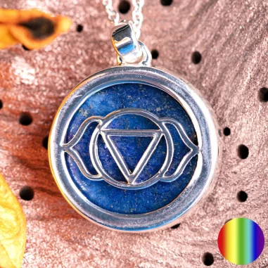 Stirn-Chakra Kette mit LapisLazuli