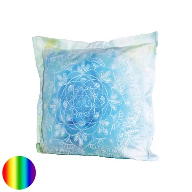 Spirit of Om Kissen 40x40cm Faszination-Blue-Dream