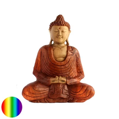 Handgeschnitzter Buddha 43cm Soar Holz