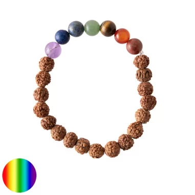 Armband Chakra - Rudraksha