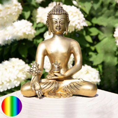 Medizin Buddha - Messing Gold matt Finish