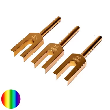 Stimmgabel-Set - Engel goldfarben