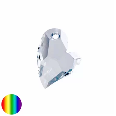 Regenbogen-Kristall Herz asymetrisch 27mm bleifrei Swarovski