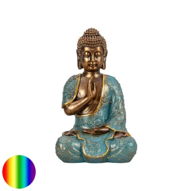 Buddha Statue - bunt 23cm