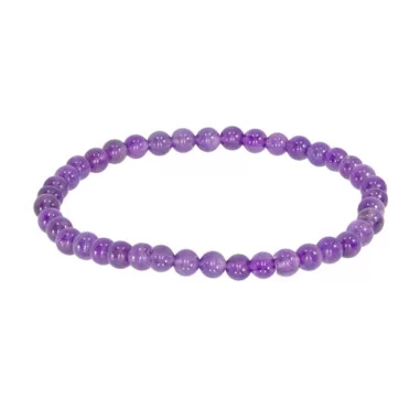 Armband Kugeln Amethyst 4mm