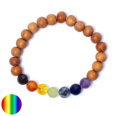 Chakra Armband - Kadamholz