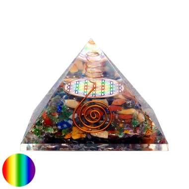 Orgon-Pyramide Chakra - Blume des Lebens 70mm