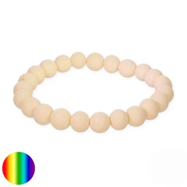 Weihrauch Armband - Kugeln beige